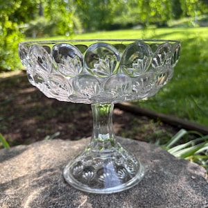 Antique McKee & brothers &quot;Yale&quot; open compote dish, EAPG compote, collectable glass