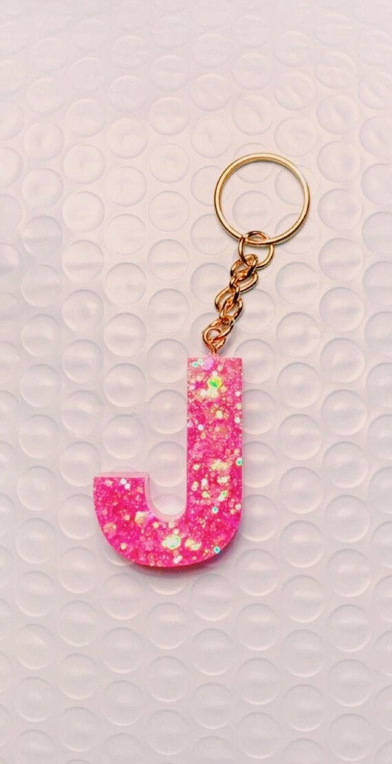 Hot Pink Keychain Etsy