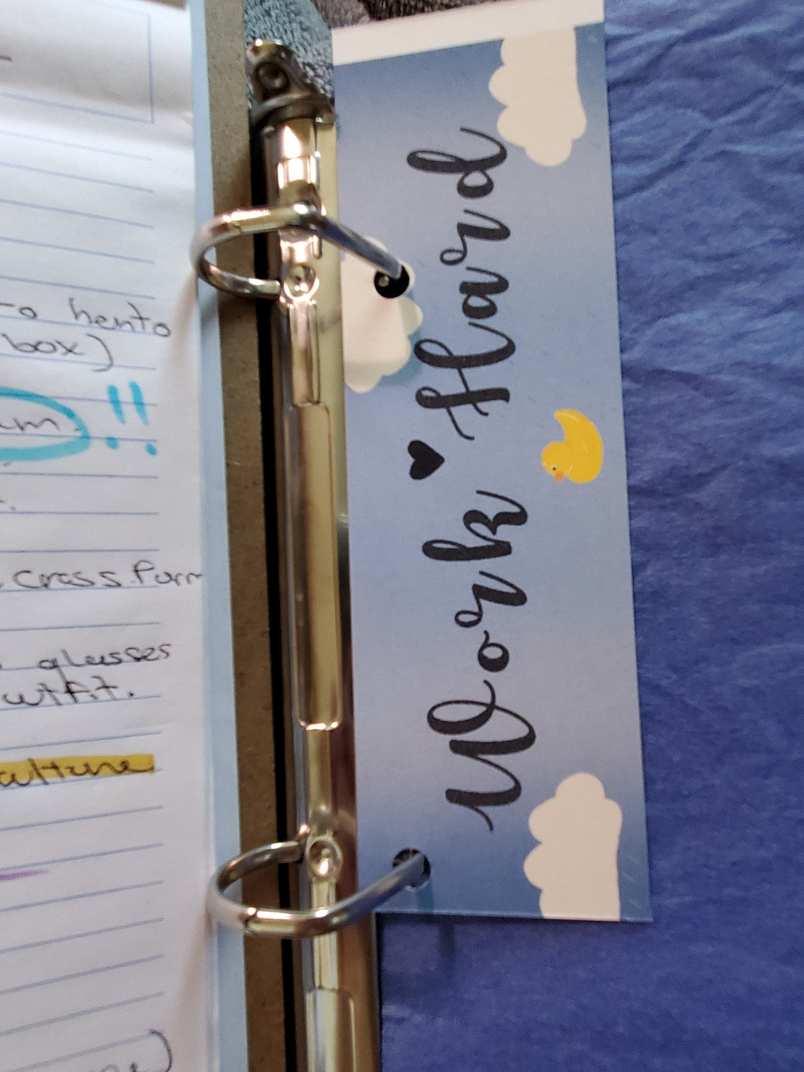 Customizable Binder Bookmarks for Binder Organization Double Etsy