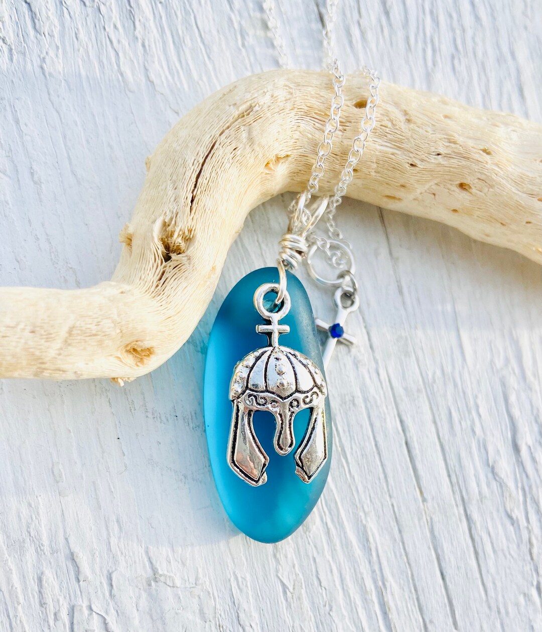 Helmet of Salvation Necklace, Armor of God Jewelry, Gospel Jewelry