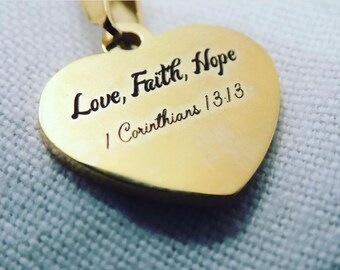 Love, Faith, Hope Necklace