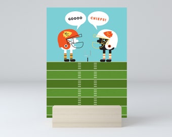 GO CHIEFS! Mini Art Print, Postcard - Christine Stalder