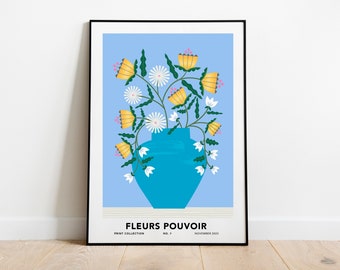 Flower Power Digital download PRINTS - Fleurs Pouvoir #9