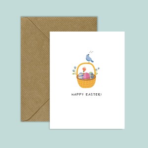 Happy EASTER Baskt Notecard - Unique, Custom, Original, Everyday Notecard