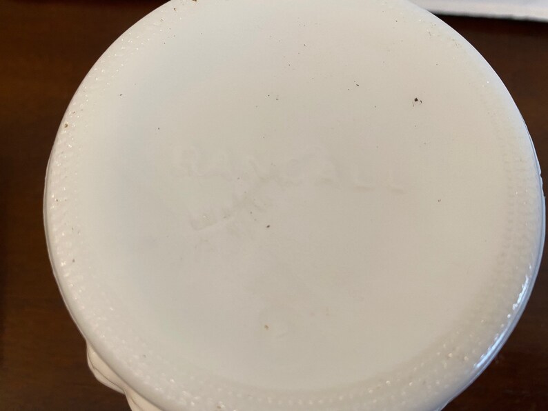 Randall Milk Glass Planter