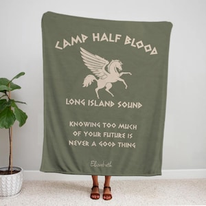 Camp Halfblood Blanket -Camp Jupiter Throw Blanket, Camp Half-Blood Chronicles Branches Gifts, Halfblood Blanket,Percy Jackson Merch Blanket