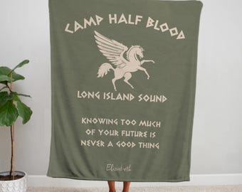 Camp Halfblood Blanket -Camp Jupiter Throw Blanket, Camp Half-Blood Chronicles Branches Gifts, Halfblood Blanket,Percy Jackson Merch Blanket