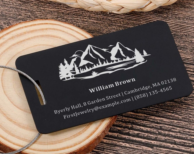 Benutzerdefinierte Gepäckanhänger personalisierte Gepäckanhänger Taschenanhänger Hochzeit Gefälligkeiten gravierte Gepäckanhänger personalisierte Geschenke Abschlussgeschenke für ihn