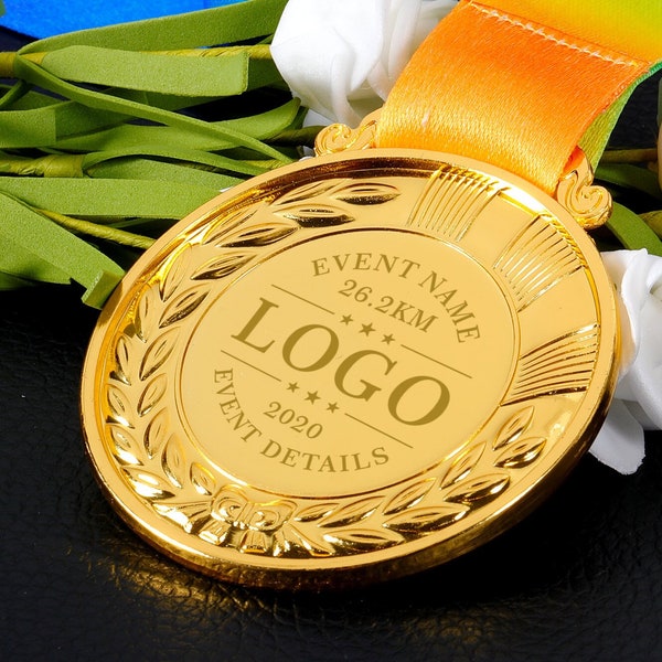 Personalised Medal, Sport Custom Medals Race Award Personalized Marathon 10k Run Cycle Football Dance Swim Finisher Custom Sports Medals