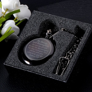 Personlized Pocket Watch Directional Magnetic Pocket Watch Antique Nautical Vintage Quote Engraved, Baptism Gifts, Confirmation Gifts