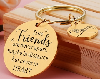 True Friends Distance, Positive Message, Thinking of you, Friends, Family, Missing you, Friends apart, family apart, Gift for Friends