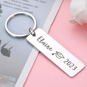 Graduation Gifts with Name, Graduation Gift for Him, Class of 2023 Keychains, Bulk Graduation Gift for 2023,Personalized Graduation Keychain