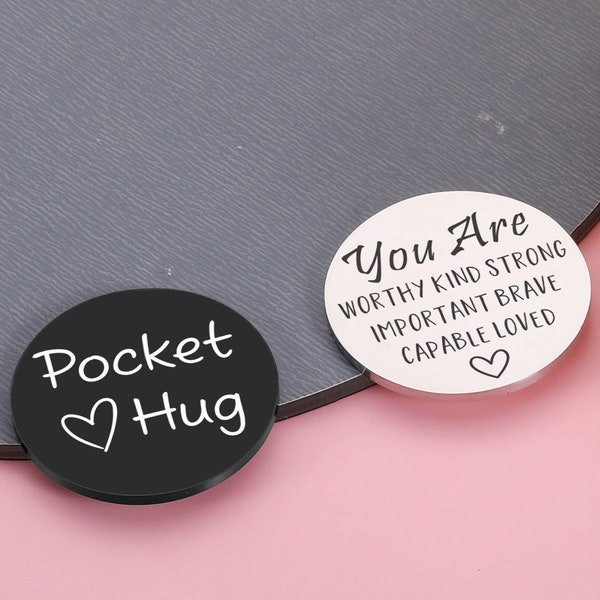 A Little Pocket Hug - Custom Pocket Hug - Supports positive mental health Gift-Personalise Pocket Hug Gifts-You are Inspiration,Bible Verses