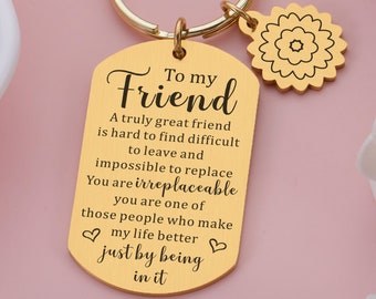 Personalised Best Friend Gift, Friends Gift, Custom Keychain Gift, Soul Sister Gifts, Gift for Friends, Best Friend Gift, Bridesmaid Gift