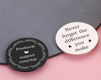 Compañero de trabajo de apoyo emocional Nunca olvides la diferencia que haces, obsequio de apoyo emocional, obsequios de agradecimiento para compañeros de trabajo, obsequios de agradecimiento