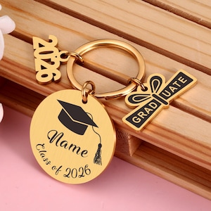 Class of 2026 Graduation Gifts Bulk, Custom Graduation Gifts, Personalized Keychain Gift, College High School Graduation Gifts