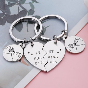 Personalized Best Bitches Penny Keychain, Best Friend Gift, Bff Gift, Besties, Birthday, Christmas, Valentine's Day, Gift for Her Him