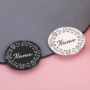 Personalised Decision Flip Coin Valentines Gifts for him Flip To Decide Valentine&#39;s Day Couples Gifts Couples Decision Coin Funny Valentines