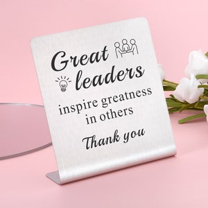 Anführer Geschenke für Männer Frauen, Dankeschön Geschenke für Boss Großen Leiter Betreuer, Wertschätzung Plakette Geschenk für Boss Day Ruhestand Abschied