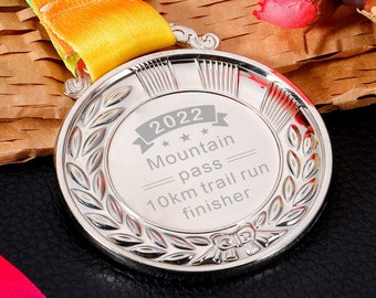 Personalised Medal, Custom Medals, Race Award Medal, Personalized Marathon 10k Run Virtual Cycle Football Sports Swim Finisher Trophies