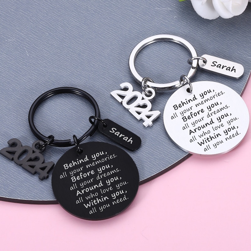 Behind You All Your Memories, 2024 Graduation Gifts, Grad Gift, Back To School, College High School Graduation, 2025 Graduation Keyrings