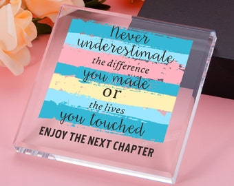Never Forget The Difference You Make, Positive Reminder, Plaque Gift for Coworkers, Inspirational Gifts For Women And Man, Thank You Gifts