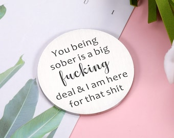 Proud of You Sober Gifts | Sobriety Gift for Women | Sobriety Gifts | Sobriety Coin | Recovery Gifts | Sobriety Cards | Sober Gifts for Her