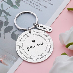 Christmas Gifts Christian, You Are Inspiration Gift, Personalized Gift, Christian Keychain, Custom Keychain, Mental Health Gift,You are Gift