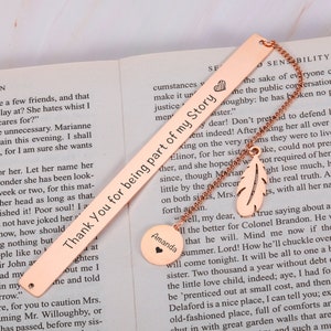 Christmas Gifts | Personalised Bookmark | Retirement Gifts for Women | Gift for Teacher Coworker |Thank you for being part of my Story