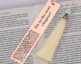 Graduation Bookmark, Graduation Gifts, Graduation Bookmark Personalized Class Of 2026 Bookmark Gifts On to the next chapter Retirement Gifts