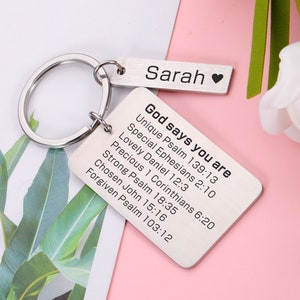You Are Inspiration Gift, Personalized Gift, Christian Keychain, Custom Keychain, Bulk Christian Gifts, Bible Verse Gift,Inspirational Gifts