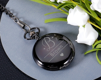 Engraved Groomsmen Gift, Groomsmen Proposal Pocket Watch, Custom Pocket Watch Groomsman Gift Wedding Gifts for Him Anniversary Gift For Him