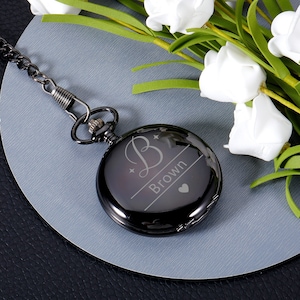 Engraved Groomsmen Gift, Groomsmen Proposal Pocket Watch, Custom Pocket Watch Groomsman Gift Wedding Gifts for Him Anniversary Gift For Him