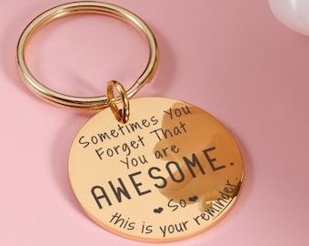 Thank you gift, Inspirational Key chain, Work team gift for employee, Employee Appreciation Gifts, Keyring for colleagues, Graduation Gifts