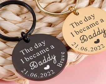 Father's Day Gift - New Dad Gift - Personalised Keychain - Gift from Son - Baby Birth Gift - Personalized Keychain - Gift for Dad