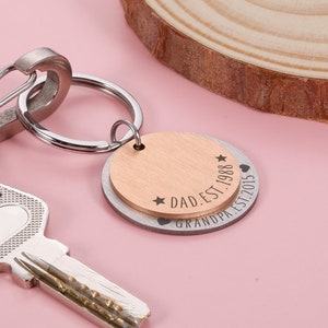 Personalisiertes Geschenk für Papa, Papas Schlüsselbund, Vatertagsgeschenk, Vatertagsgeschenke, Geschenk für Opa Stiefvater, Papa ETS