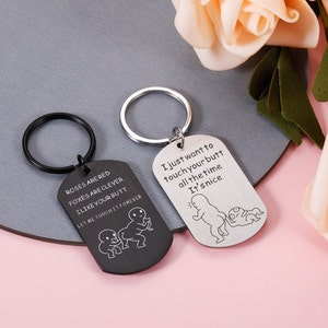 I Like Your Butt Funny Keychain, Gift For Girlfriend, Gift for Boyfriend,Matching Couple Gift,Couple Keychain,Anniversary Gift For Boyfriend