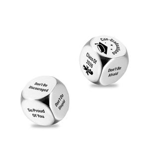 2026 Graduation Gifts, Engraved Text Funny Dice, Class of 2026 Gifts, Personalized Graduation Gifts, Proud Of You Gift, Pocket Gift image 4