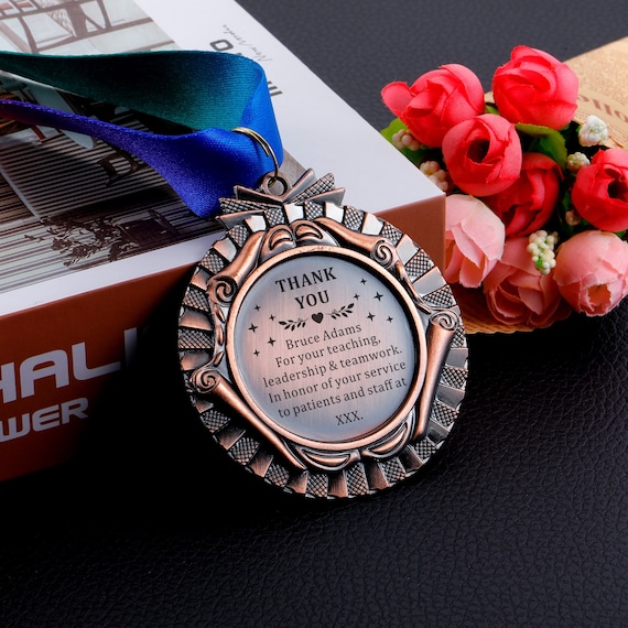 Custom Award Medals With Your Logo & Text - Personalized 3 Inch Medals For Events & Races