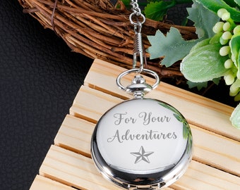 Personalized Ring Bearer Gift, Pocket Watch for Him, Ring Bearer Proposal Pocket Watch Gift, Groomsmen Proposals Gifts, Custom Pocket Watch