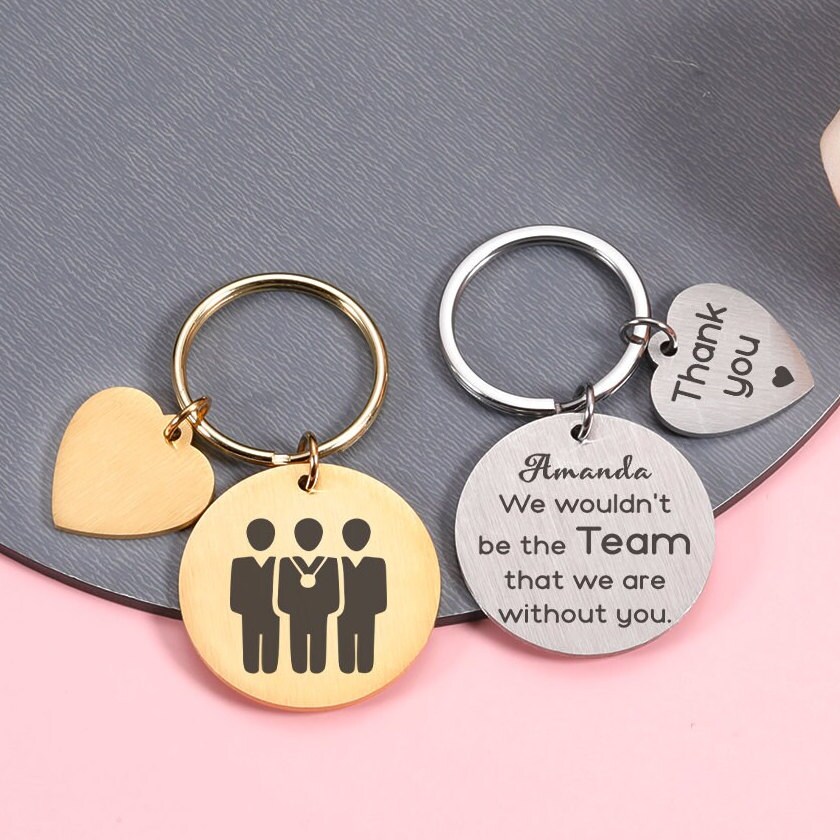 Portachiavi Di Ringraziamento Per Colleghi - 'The Team Wouldn't Be The