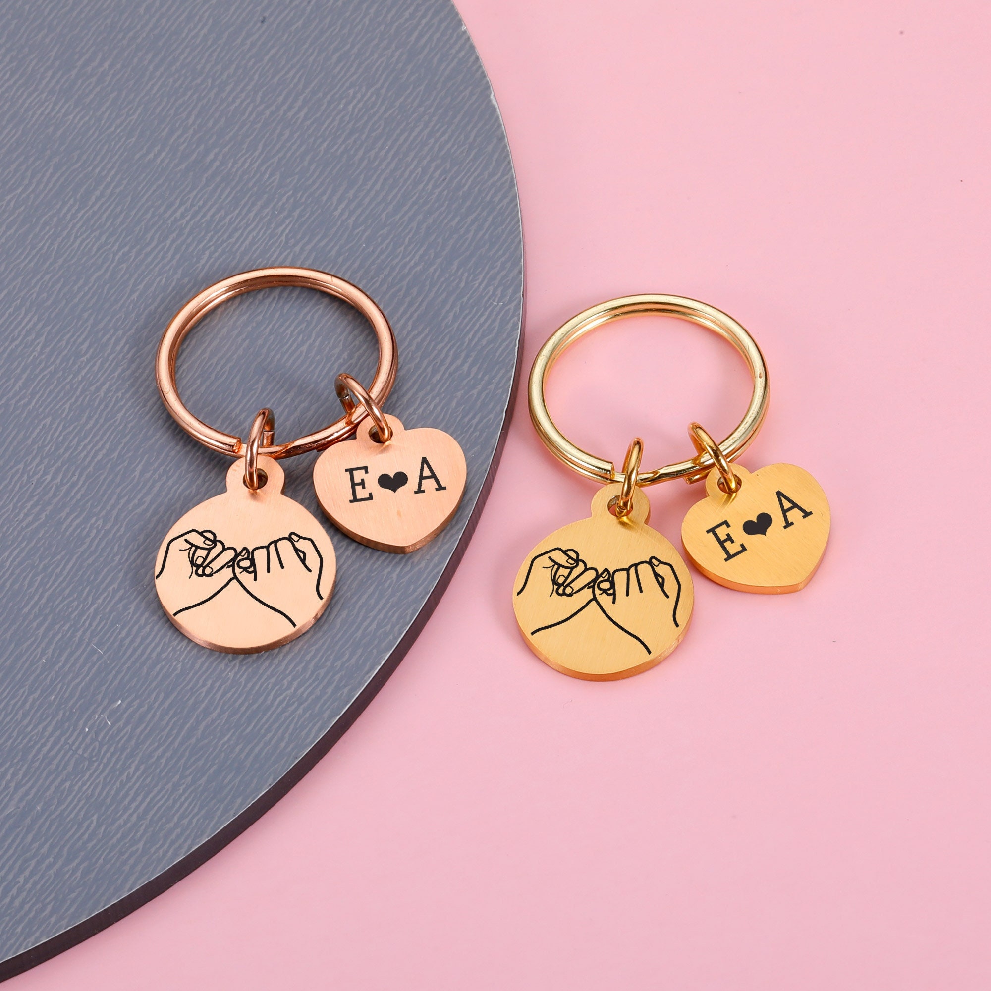 Pinky Promise Keychain Couple Gifts for Him And Her Christmas Anniversary  Birthday Gifts for Boyfriend Girlfriend Fiance, Best Friend Keychains Gifts
