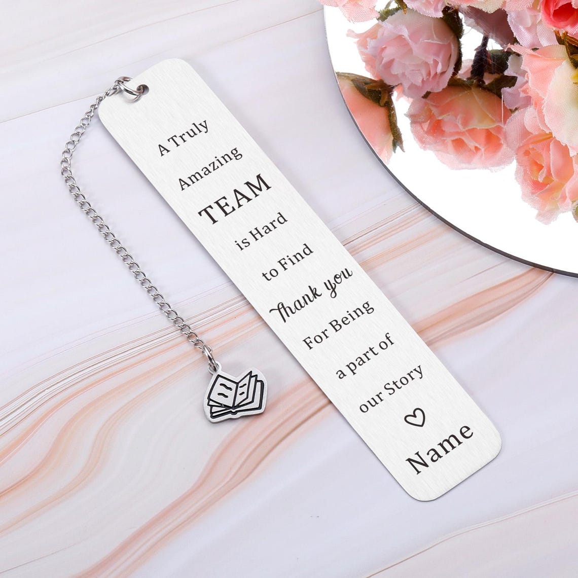 Employee Appreciation Gift Bulk Thank You Bookmark for Women Men Book ...