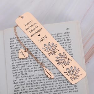 2026 Cadeaux de retraite pour femmes et hommes, signets personnalisés, cadeau de retraite heureuse, idées cadeaux de retraite de collègues, signets personnalisés
