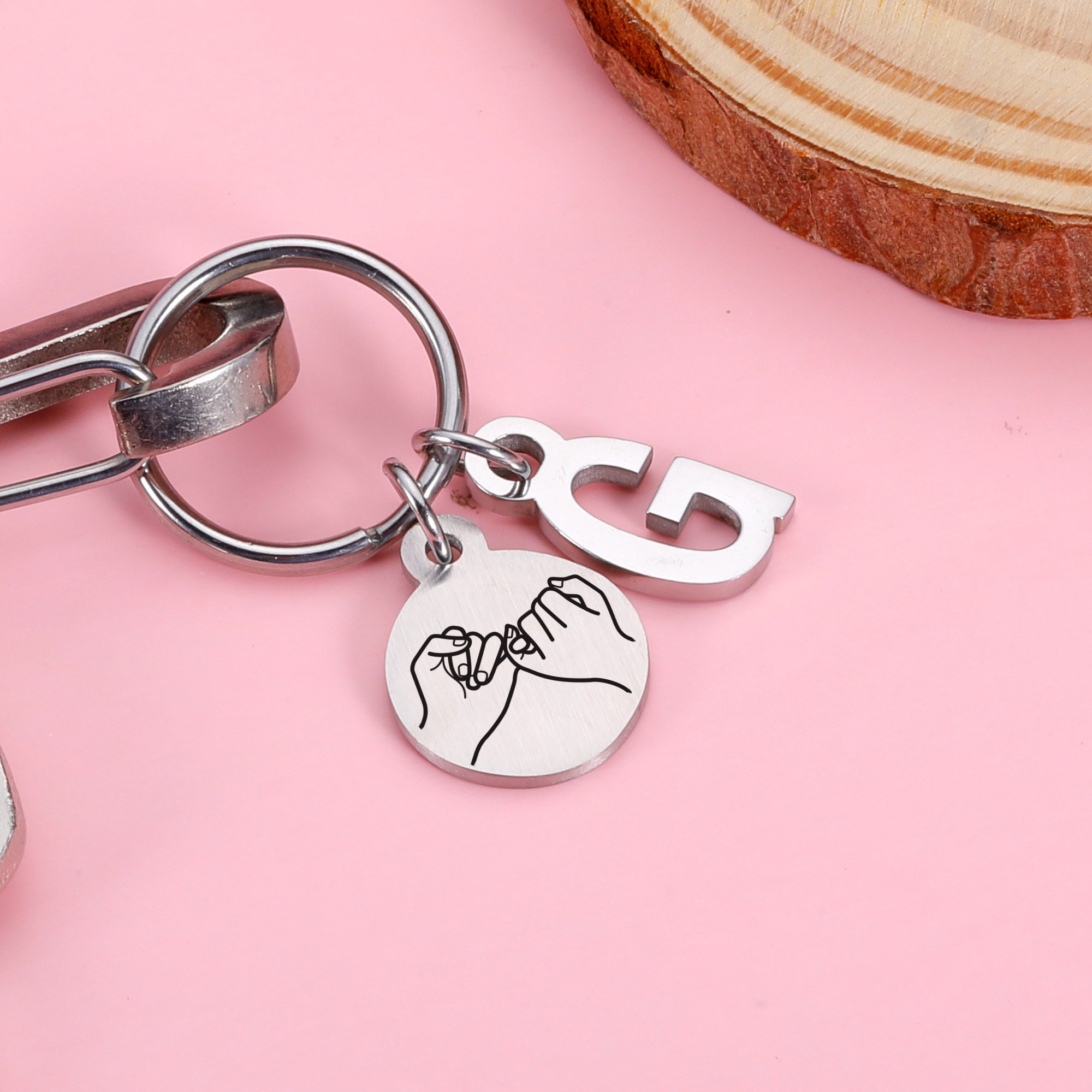 Persoonlijke sleutelhanger-Ik ben van jou geen restitutie of uitwisseling, cadeaus voor vriend, Valentijnsdagcadeaus voor vriend vriendin, paar sleutelhanger - België