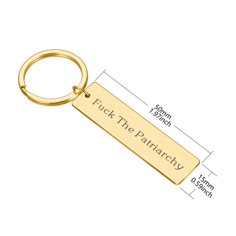 Fuck the Patriarchy-sleutelhanger, feministische sleutelhanger inspirerend cadeau, All Too Well-sleutelhanger, fuck the patriarchy-sleutelhanger, kerstcadeaus meisjes afbeelding 9