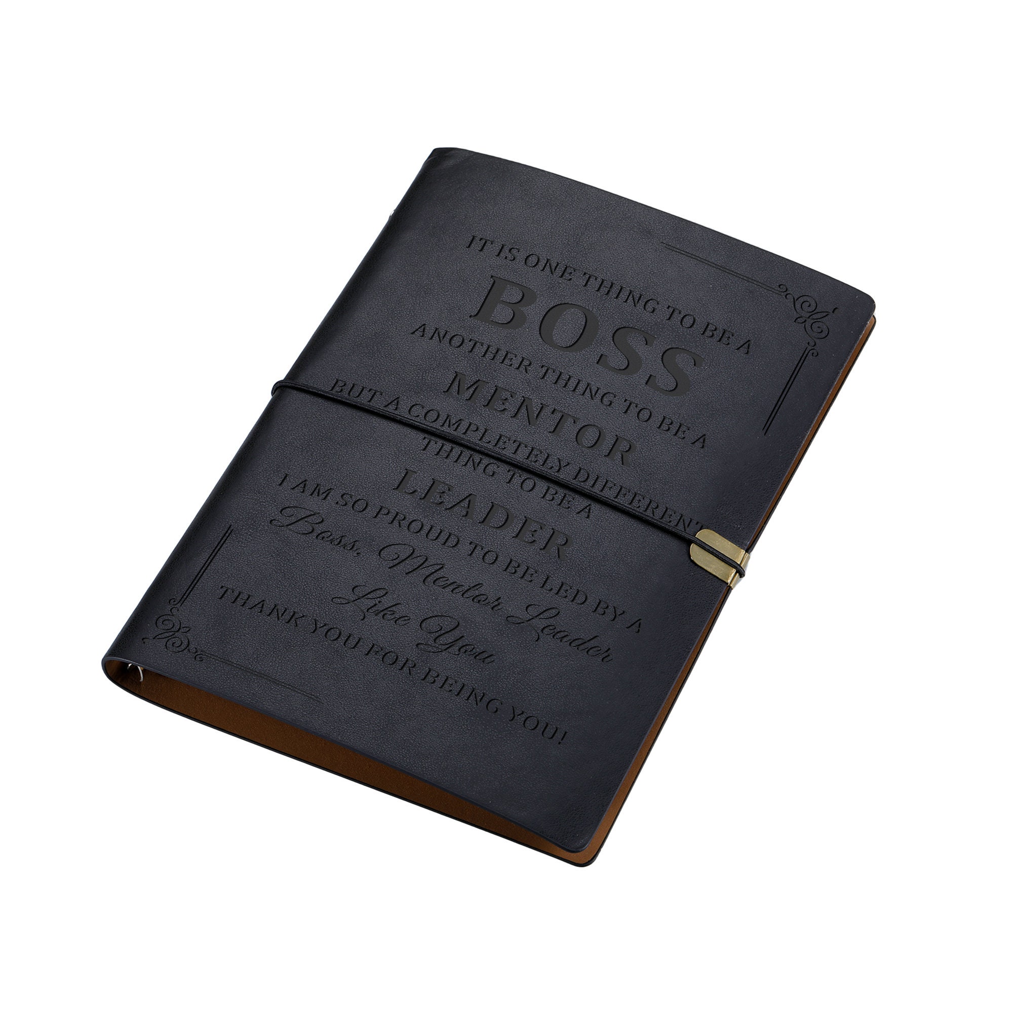 Christmas Gifts for Boss Women, Retirement Gifts for Women, Leather Journal, Custom Journal, Personalized Notebook, Thank you Gift for Boss