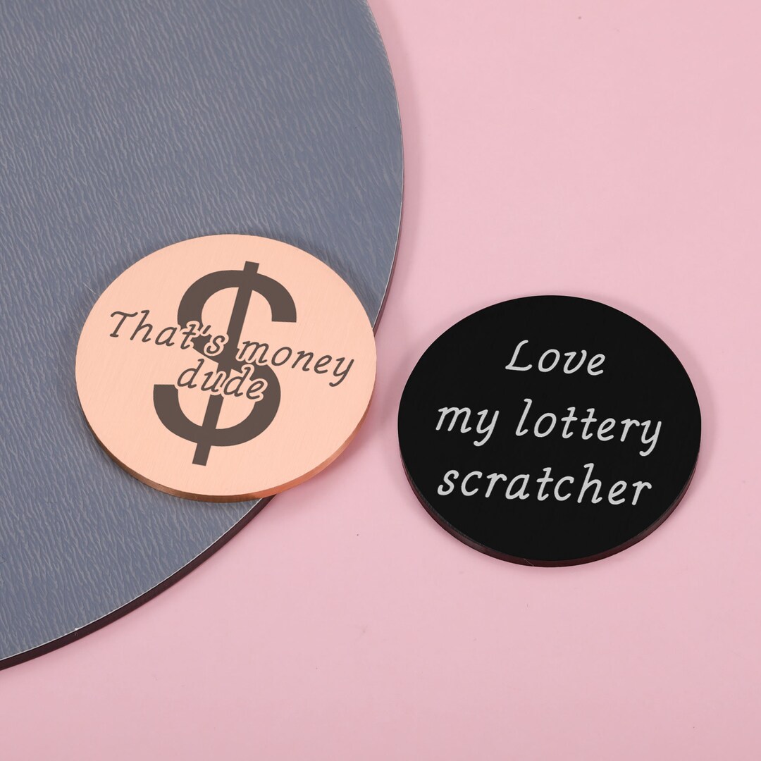 Lottery Ticket Scratcher Lucky Scratcher Coin Lucky Lotto Scratcher