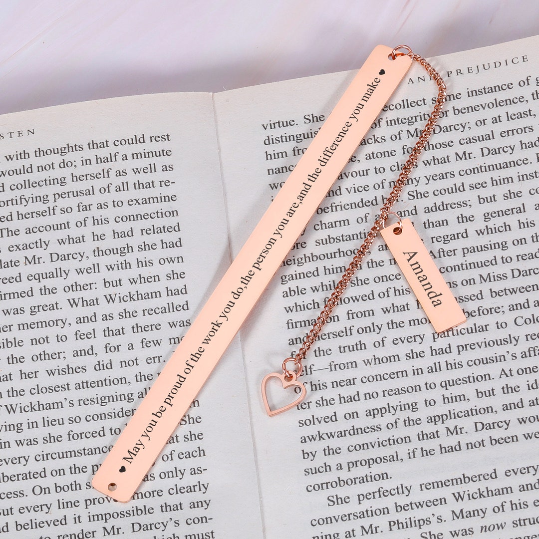 Good Work Bookmark Personalised Bookmark | Retirement Bookmark | Retired Gifts | Gift for ...