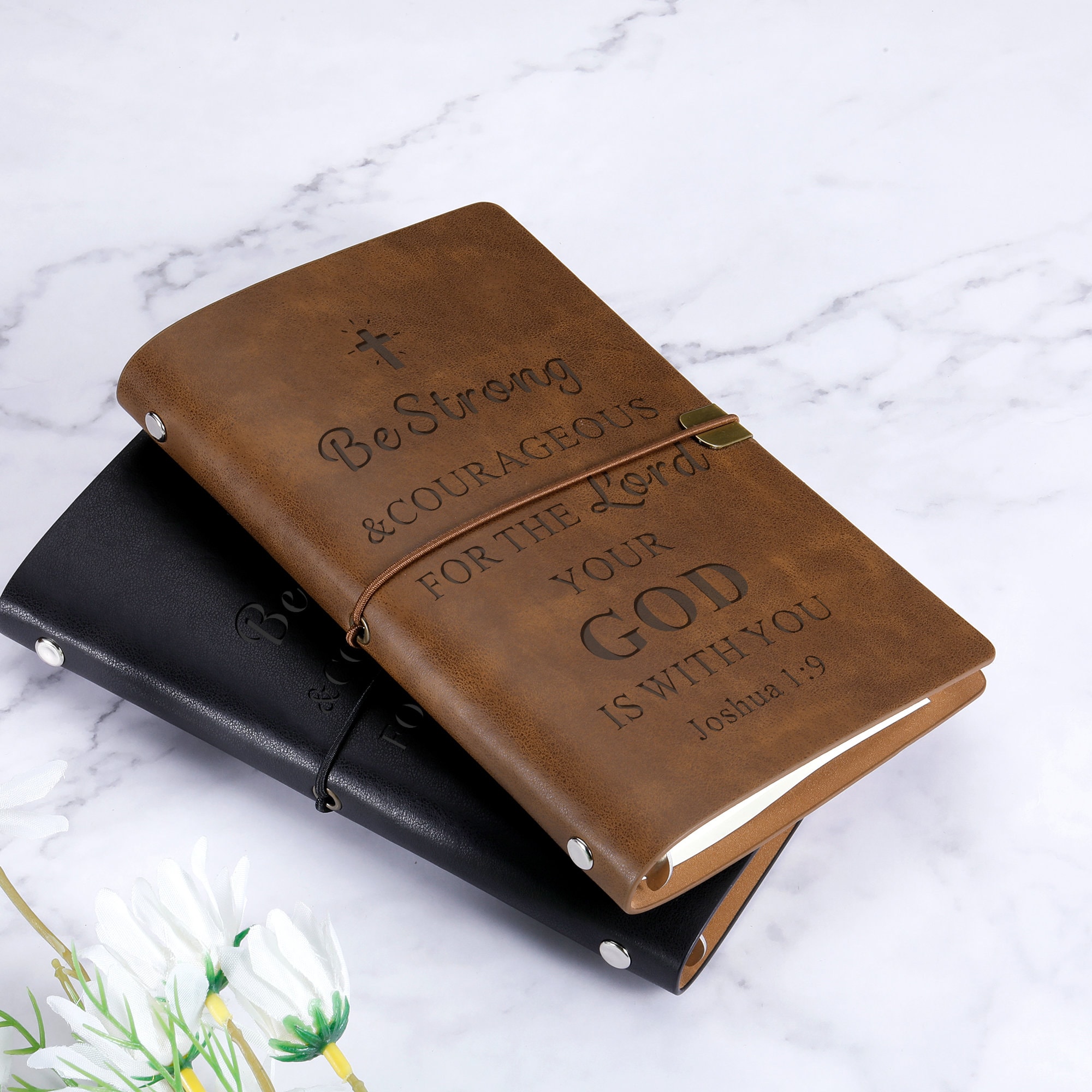 Personalized Prayer Journal, Christian Gift For Him, Wrap Leather Journal, Custom Made Religious Journal, Leather Prayer Notebook, Notebook